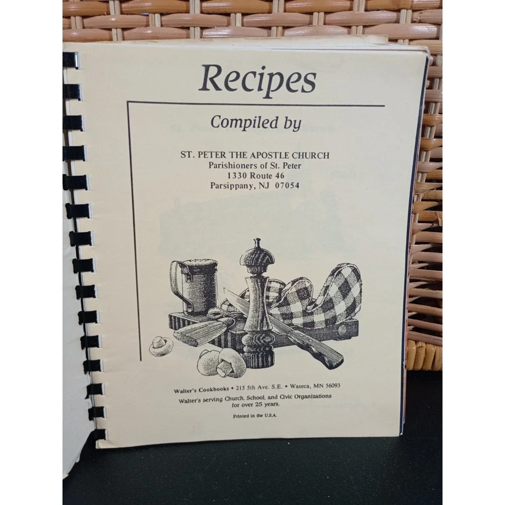 St. Peter The Apostle Church Cookbook Parsippany, New Jersey Vintage Recipes‎